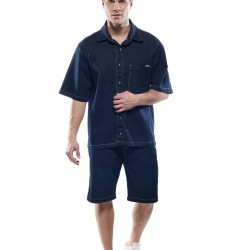 ΠΟΥΚΑΜΙΣΟ (OVERSHIRT) COVER DENIM C0066-32 G-SHIRTS (ΜΠΛΕ)