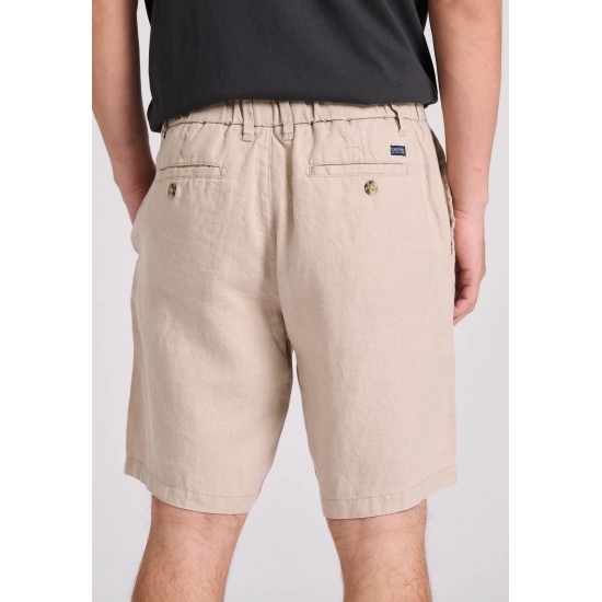 ΒΕΡΜΟΥΔΑ CHINOS ΛΙΝΗ FUNKY BUDDHA FBM009-009-03 (ΜΠΕΖ)