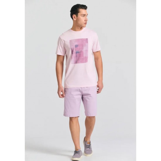 ΒΕΡΜΟΥΔΑ CHINOS FUNKY BUDDHA FBM011-001-03 (PINK LAVENDER)
