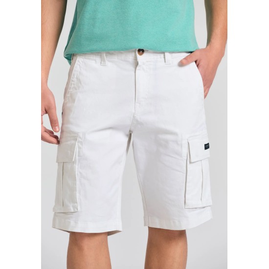 ΒΕΡΜΟΥΔΑ CARGO FUNKY BUDDHA FBM011-002-03 (ΑΣΠΡΟ)