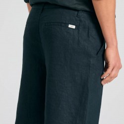 ΒΕΡΜΟΥΔΑ CHINOS ΛΙΝΗ FUNKY BUDDHA FBM011-005-03 (ΜΑΥΡΟ)