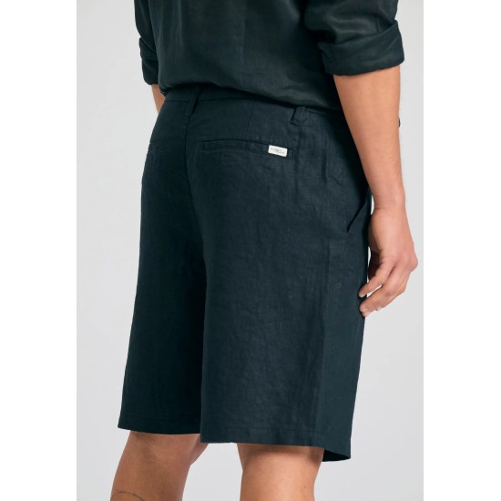 ΒΕΡΜΟΥΔΑ CHINOS ΛΙΝΗ FUNKY BUDDHA FBM011-005-03 (ΜΑΥΡΟ)