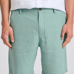 ΒΕΡΜΟΥΔΑ CHINOS ΛΙΝΗ FUNKY BUDDHA FBM011-005-03 (LT AQUA)