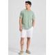 ΒΕΡΜΟΥΔΑ CHINOS ΛΙΝΗ FUNKY BUDDHA FBM011-005-03 (ΑΣΠΡΟ)