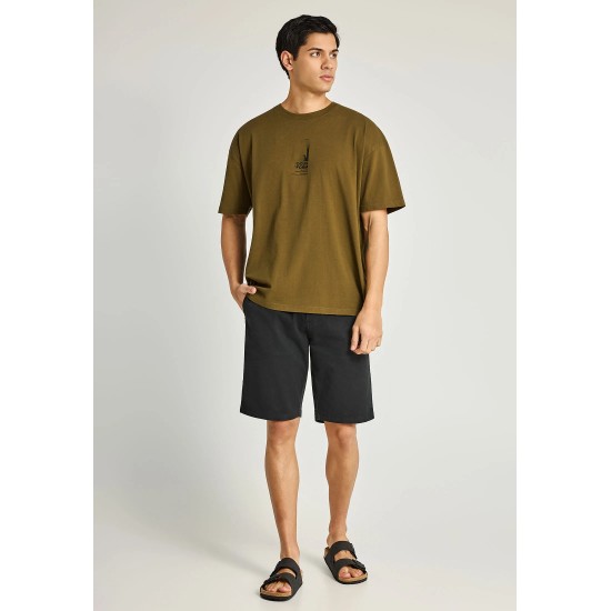 ΒΕΡΜΟΥΔΑ CHINOS FUNKY BUDDHA FBM013-001-03 (ΜΑΥΡΟ)