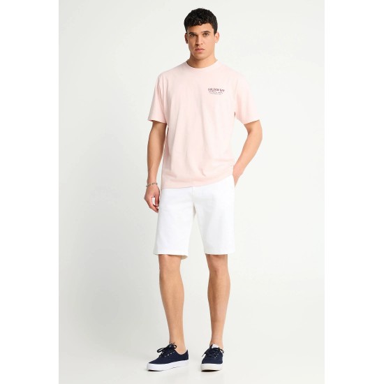 ΒΕΡΜΟΥΔΑ CHINOS FUNKY BUDDHA FBM013-001-03 (ΑΣΠΡΟ)