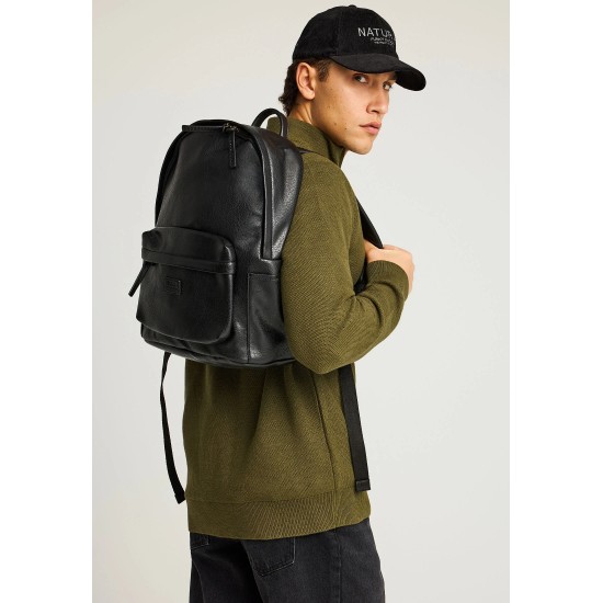 ΣΑΚΙΔΙΟ ΠΛΑΤΗΣ (BACKPACK) FUNKY BUDDHA FBM012-001-10 (ΜΑΥΡΟ)