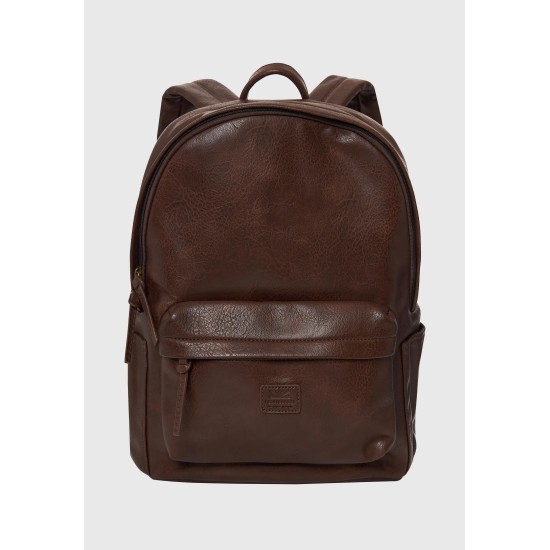 ΣΑΚΙΔΙΟ ΠΛΑΤΗΣ (BACKPACK) FUNKY BUDDHA FBM012-001-10 (ΚΑΦΕ)