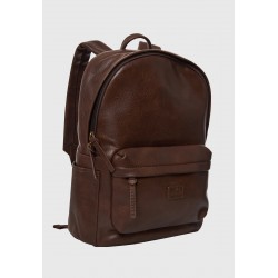 ΣΑΚΙΔΙΟ ΠΛΑΤΗΣ (BACKPACK) FUNKY BUDDHA FBM012-001-10 (ΚΑΦΕ)