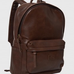ΣΑΚΙΔΙΟ ΠΛΑΤΗΣ (BACKPACK) FUNKY BUDDHA FBM012-001-10 (ΚΑΦΕ)