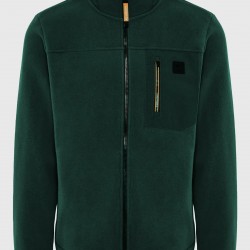 ΖΑΚΕΤΑ FLEECE FUNKY BUDDHA FBM012-054-06 (PINE GREEN)