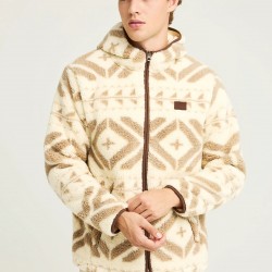 ΖΑΚΕΤΑ FLEECE FUNKY BUDDHA FBM012-055-06 (CLOUD CREAM)