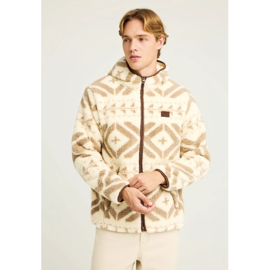 ΖΑΚΕΤΑ FLEECE FUNKY BUDDHA FBM012-055-06 (CLOUD CREAM)
