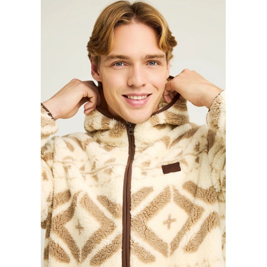 ΖΑΚΕΤΑ FLEECE FUNKY BUDDHA FBM012-055-06 (CLOUD CREAM)