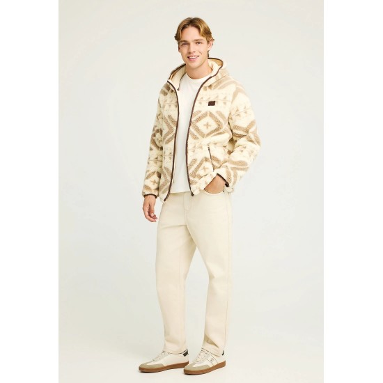 ΖΑΚΕΤΑ FLEECE FUNKY BUDDHA FBM012-055-06 (CLOUD CREAM)