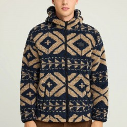 ΖΑΚΕΤΑ FLEECE FUNKY BUDDHA FBM012-055-06 (ΜΠΛΕ)