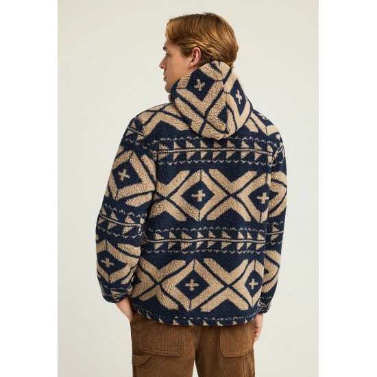 ΖΑΚΕΤΑ FLEECE FUNKY BUDDHA FBM012-055-06 (ΜΠΛΕ)