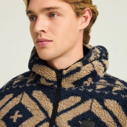 ΖΑΚΕΤΑ FLEECE FUNKY BUDDHA FBM012-055-06 (ΜΠΛΕ)