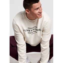 ΜΠΛΟΥΖΑ ΦΟΥΤΕΡ FUNKY BUDDHA FBM004-006-06 (ΕΚΡΟΥ)