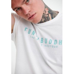 T-SHIRT FUNKY BUDDHA FBM005-026-04 (ΑΣΠΡΟ)