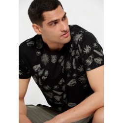 T-SHIRT FUNKY BUDDHA FBM007-083-04 (ΜΑΥΡΟ)