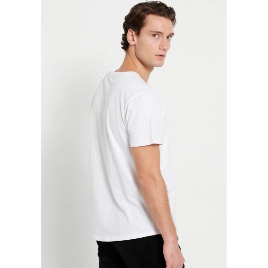T-SHIRT FUNKY BUDDHA FBM008-004-04 (ΑΣΠΡΟ)