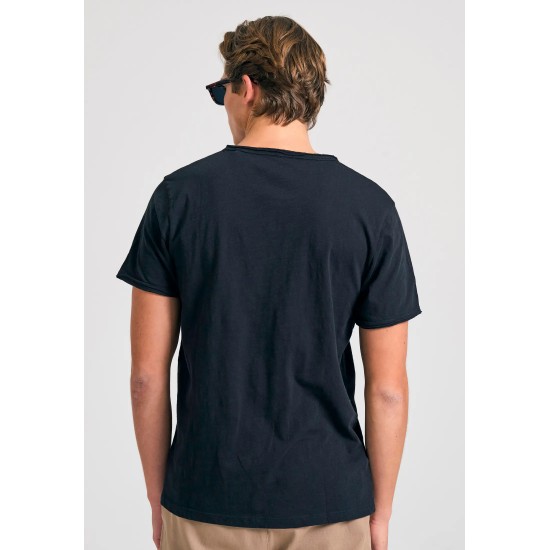 T-SHIRT FUNKY BUDDHA FBM011-004-04 (ΜΑΥΡΟ)