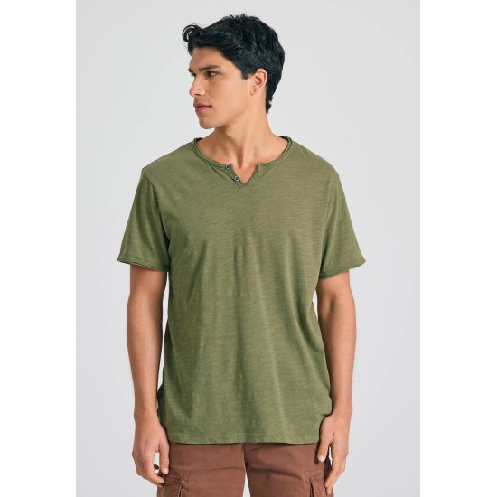 T-SHIRT FUNKY BUDDHA FBM011-004-04 (HUNTER GREEN)
