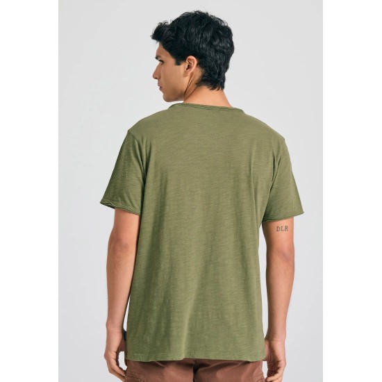 T-SHIRT FUNKY BUDDHA FBM011-004-04 (HUNTER GREEN)