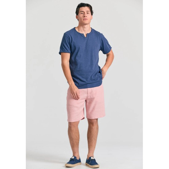 T-SHIRT FUNKY BUDDHA FBM011-004-04 (ΜΠΛΕ ΙΝΤΙΓΚΟ)
