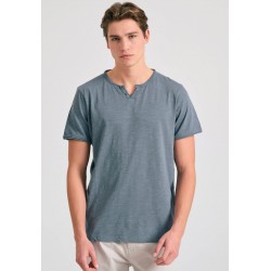 T-SHIRT FUNKY BUDDHA FBM011-004-04 (STEELGREY)