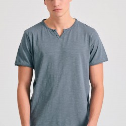 T-SHIRT FUNKY BUDDHA FBM011-004-04 (STEELGREY)