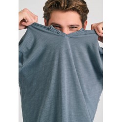 T-SHIRT FUNKY BUDDHA FBM011-004-04 (STEELGREY)