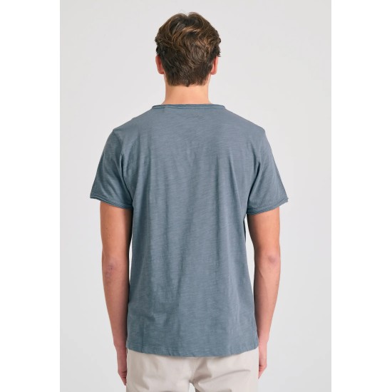T-SHIRT FUNKY BUDDHA FBM011-004-04 (STEELGREY)