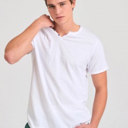 T-SHIRT FUNKY BUDDHA FBM011-004-04 (ΑΣΠΡΟ)