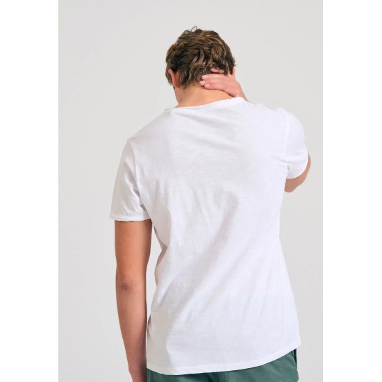 T-SHIRT FUNKY BUDDHA FBM011-004-04 (ΑΣΠΡΟ)