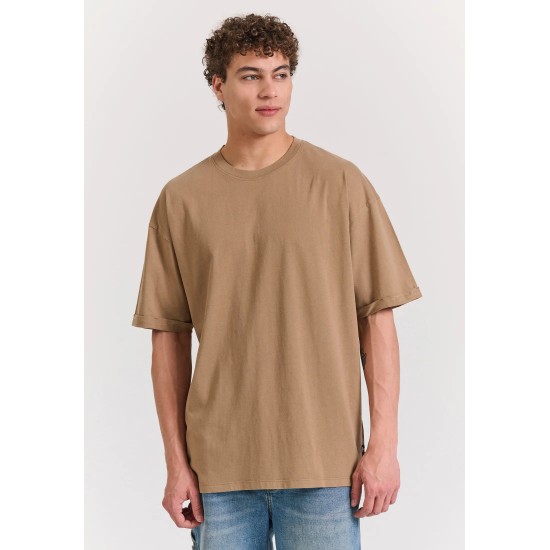 T-SHIRT FUNKY BUDDHA FBM011-005-04 (HAZELNUT)