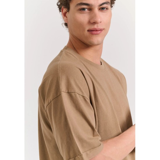T-SHIRT FUNKY BUDDHA FBM011-005-04 (HAZELNUT)