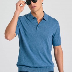 ΜΠΛΟΥΖΑ POLO FUNKY BUDDHA FBM011-005-09 (AZURE BLUE)