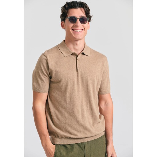 ΜΠΛΟΥΖΑ POLO FUNKY BUDDHA FBM011-005-09 (HAZELNUT)