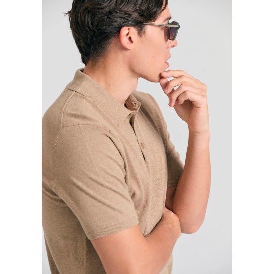 ΜΠΛΟΥΖΑ POLO FUNKY BUDDHA FBM011-005-09 (HAZELNUT)