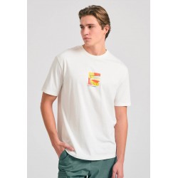 T-SHIRT FUNKY BUDDHA FBM011-058-04 (ΑΣΠΡΟ)