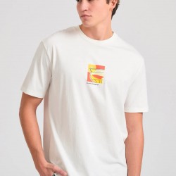 T-SHIRT FUNKY BUDDHA FBM011-058-04 (ΑΣΠΡΟ)
