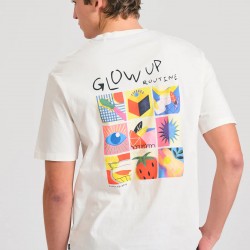 T-SHIRT FUNKY BUDDHA FBM011-058-04 (ΑΣΠΡΟ)