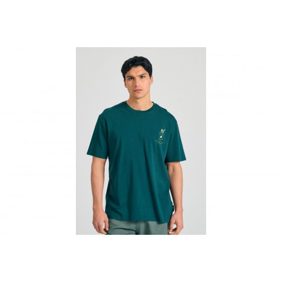 T-SHIRT FUNKY BUDDHA FBM011-060-04 (DARK SEA)