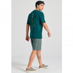 T-SHIRT FUNKY BUDDHA FBM011-060-04 (DARK SEA)