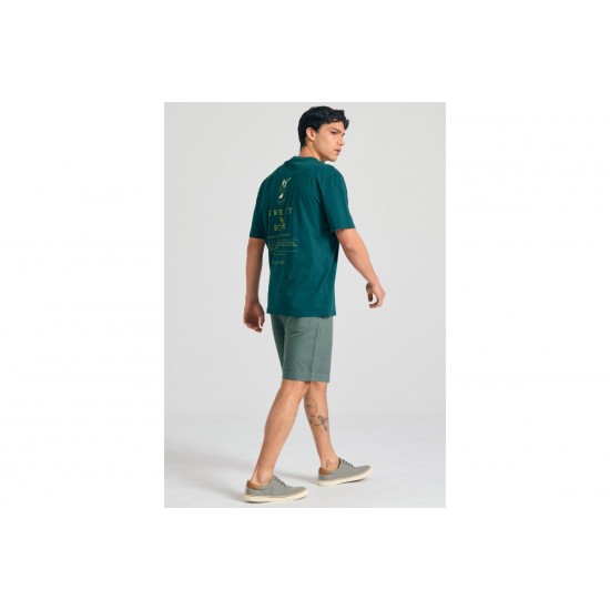 T-SHIRT FUNKY BUDDHA FBM011-060-04 (DARK SEA)