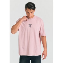 T-SHIRT FUNKY BUDDHA FBM011-320-04 (ΡΟΖ)