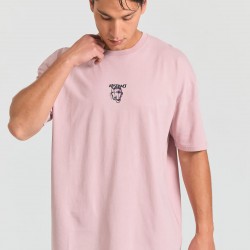 T-SHIRT FUNKY BUDDHA FBM011-320-04 (ΡΟΖ)