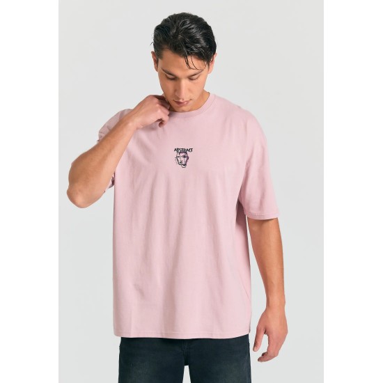 T-SHIRT FUNKY BUDDHA FBM011-320-04 (ΡΟΖ)